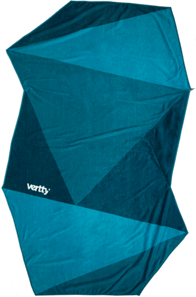 Design Beach Towel - Midnight Blue - Bigger, Softer and Lighter with water resistant pocket